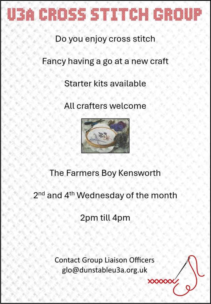 Cross Stitch Group poster
